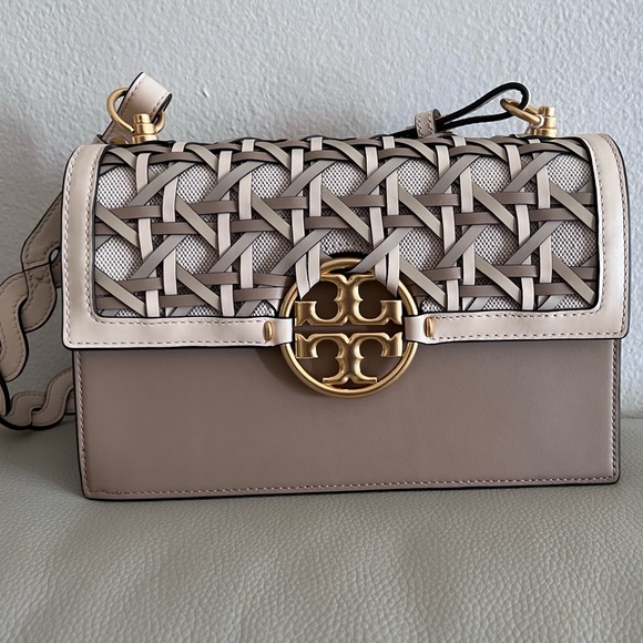 Tory Burch Miller Basketweave Shoulder Bag - Picture 3 of 9